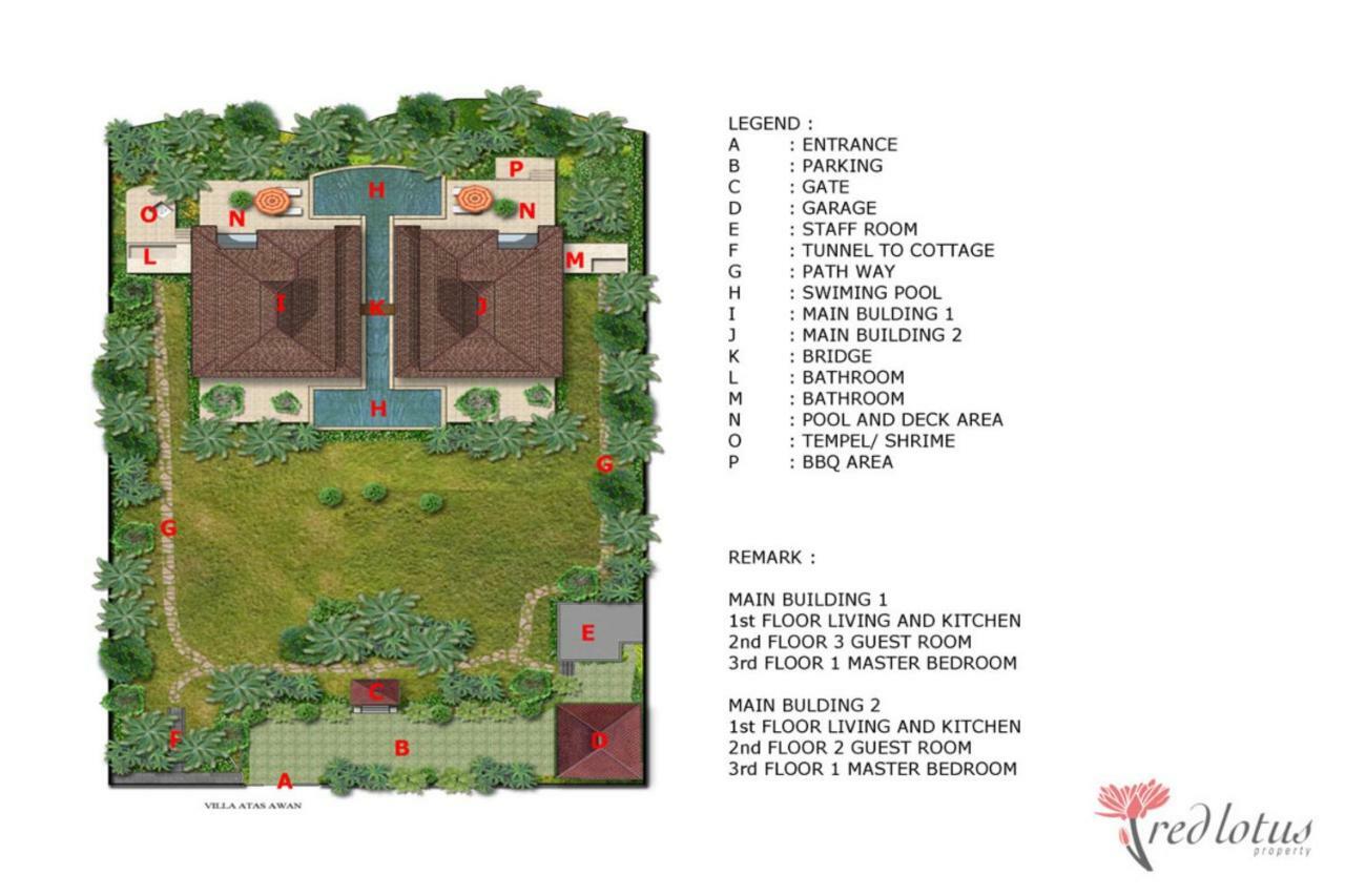 Villa Atas Awan Payangan Exterior foto